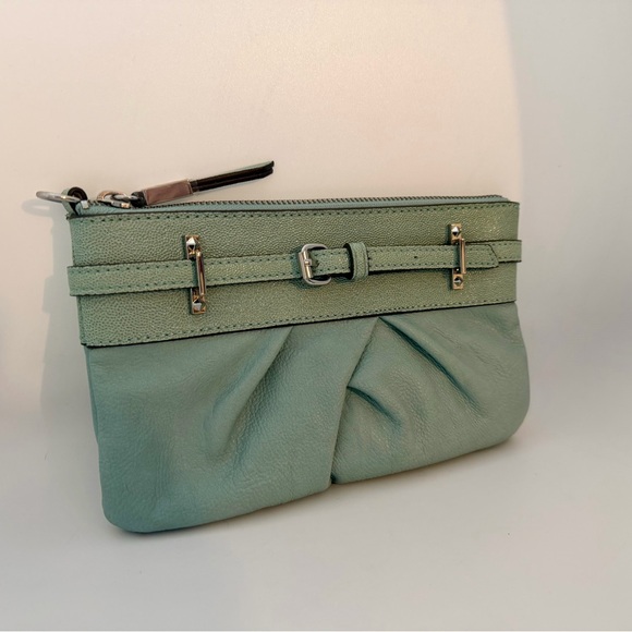 Simply Vera Vera Wang Handbags - Simply Vera Vera Wang Mint Green Zip Top Clutch